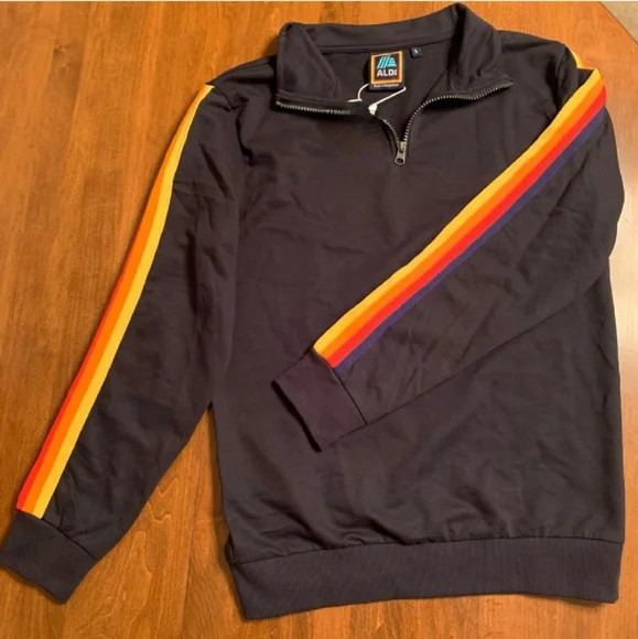 ALDI Pullover Quarter Zip Sweatshirt NWOT #J5 - Picture 7 of 8